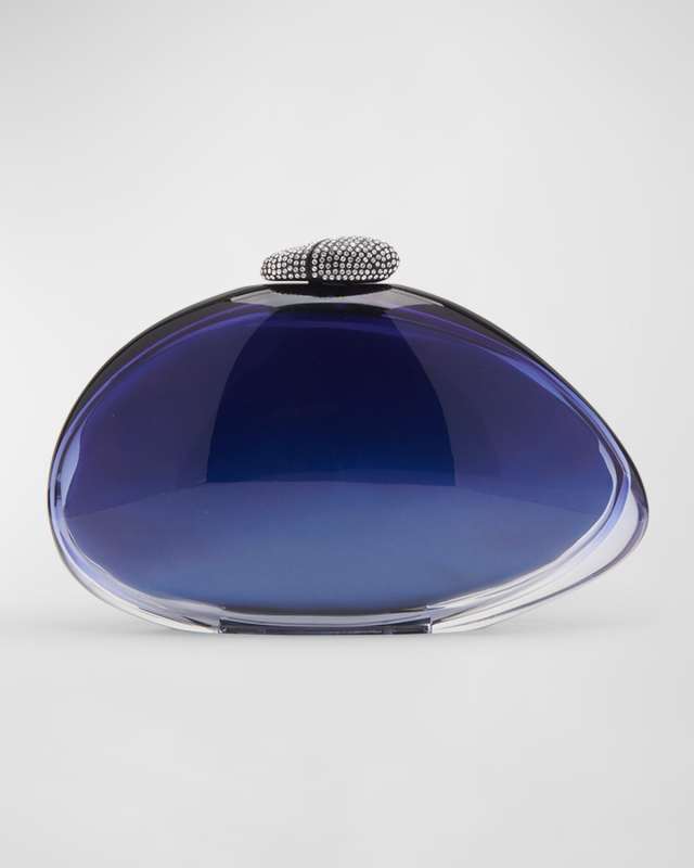 Ariel Clear Silk Clutch Bag